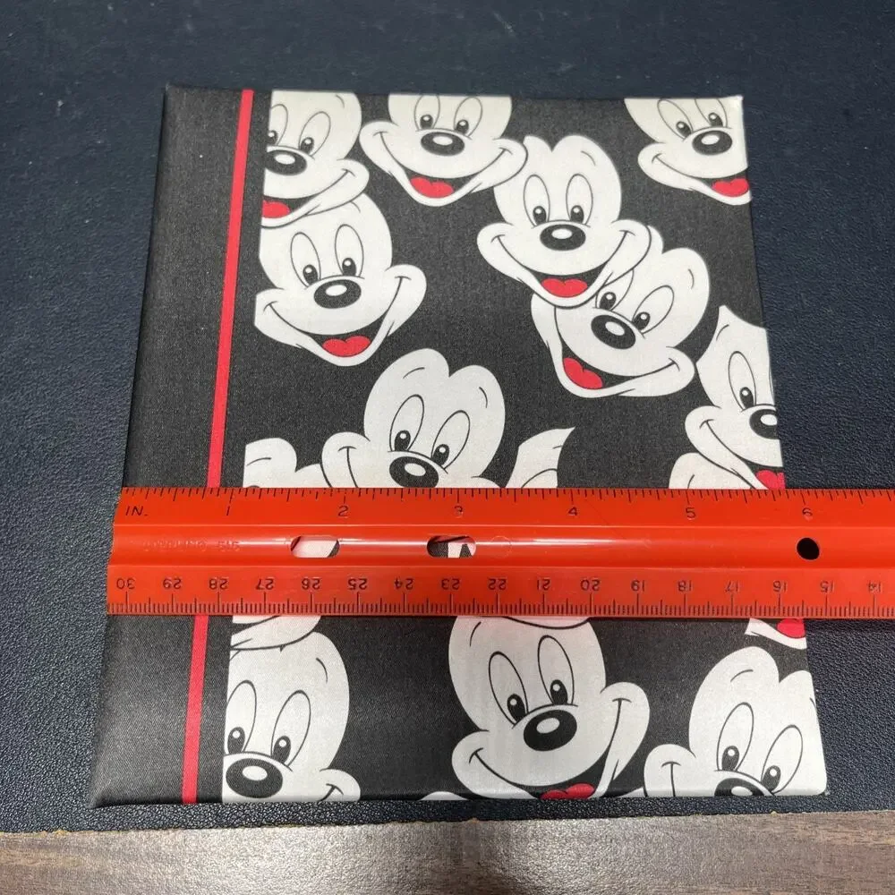 Vintage Disney Mickey Mouse 6 Ring Binder Address & Telephone Book Mickey Faces